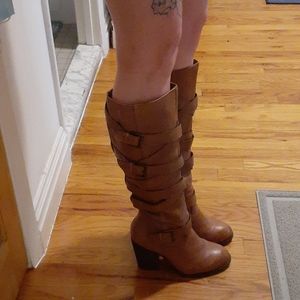 Calf high boots